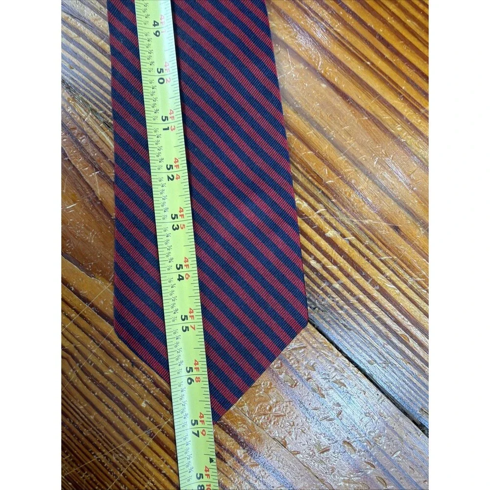 Lauren Ralph Lauren Tie MEN'S Red Blue Geometric USA Vintage Classic Office Work